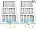 6 Pcs 12 x 6 Inch (Interior Size) Air Vent Cover Ceiling Register Grill Duct Opening Air Supply Diffuser 2 Way