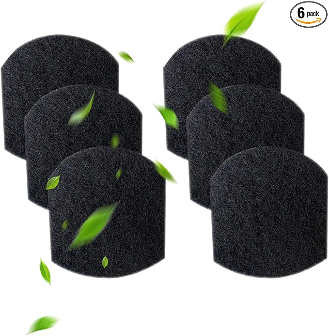 6 PCS Baby Diaper Pail Deodorizer for Diaper Pail,Activated Charcoal Odor Absorber Filters Compatible with Steel