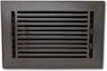 6 x 10 Cast Aluminum Linear Vent Cover with Damper - Oxidized Bronze (Overall: 7.25 x 11.5) | Floor Register - Wall Register