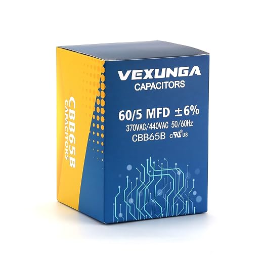 60/5 uF 60+5 MFD 370VAC or 440VAC Dual Run Start Round A/C Capacitor CBB65 CBB65B Air Conditioner Capacitors for, alternate