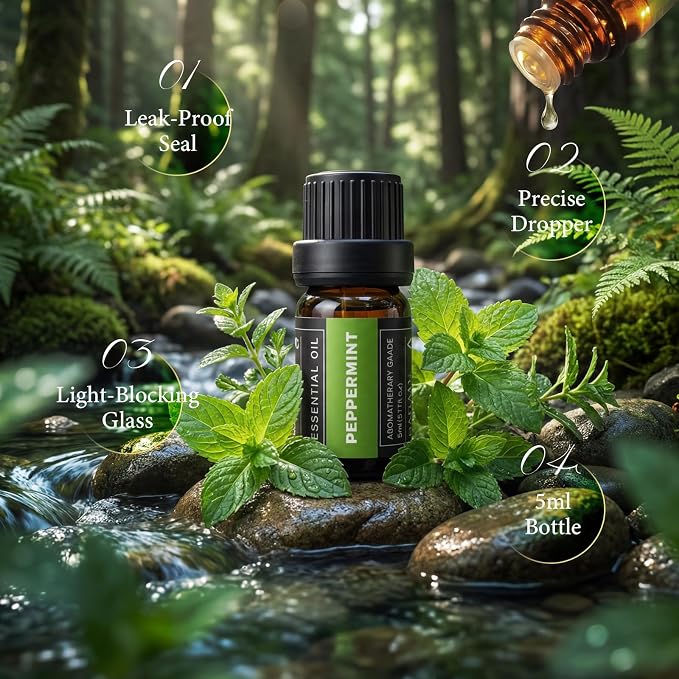 60 Bottles Premium Essential Oils Set - Natural Essential Oils for Diffuser, Humidifier, Candle and Soap Making(60x5 ML)