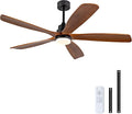 60 Inch Ceiling Fans with Lights and Remote Control, Modern Ceiling Fan with Light for Bedroom, Noiseless DC Motor, Dimmable