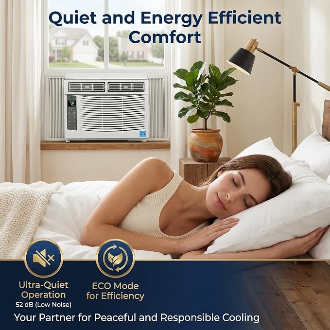 6000 BTU Smart Window Air Conditioner App Control, Air Conditioning Unit Cools Up to 350 Sq ft, Dehumidifier &, alternate
