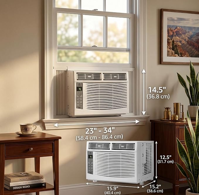 6000 BTU Smart Window Air Conditioner App Control, Air Conditioning Unit Cools Up to 350 Sq ft, Dehumidifier &, alternate