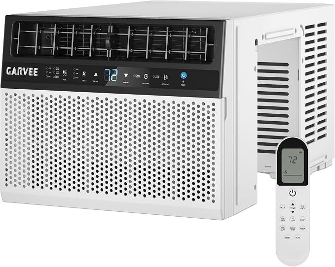 6000 BTU U-Shaped Window Air Conditioner, Cools Up to 269 Sq.Ft., Ultra Quiet Operation, Energy Efficient, Includes Remote