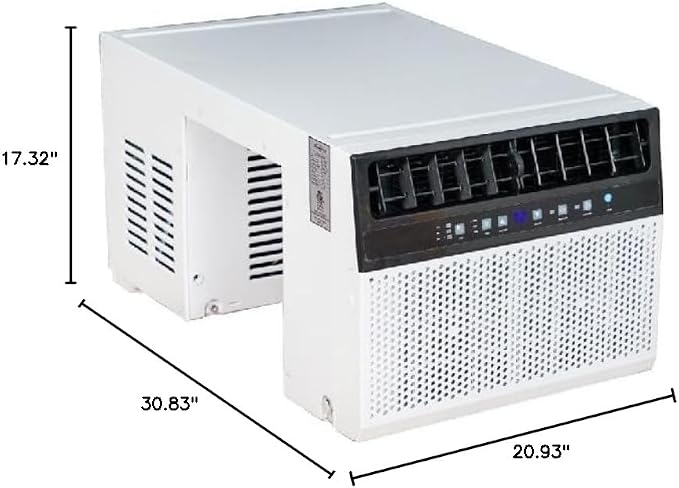 6000 BTU U-Shaped Window Air Conditioner, Cools Up to 269 Sq.Ft., Ultra Quiet Operation, Energy Efficient, Includes Remote