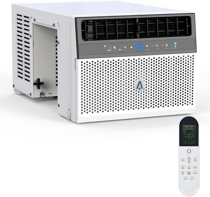 6000 BTU U-Shaped Window Air Conditioner Window AC Unit with Cools Up To350 Sq&Ultra Quiet, Energy-Efficient Cooling with 6