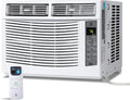 6000 BTU WiFi Window Air Conditioner, Silent Indoor Window Air Conditioner with Remote Control, 3 Air Speeds and 24 Hour