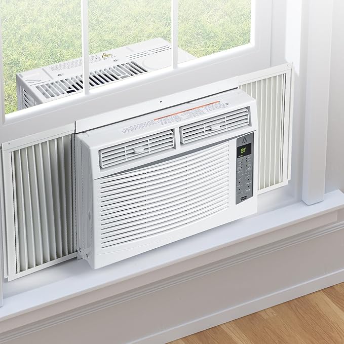 6000 BTU Window Air Conditioner, Window AC Unit with Remote & App Control, Smart Window AC, 115V/60Hz, Cools 250 Sq.Ft., WIFI