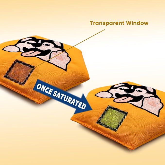 600g 2pcs Rechargeable Desiccant Packs for Storage, Color Indicating Silica Gel Packets Moisture Absorbers with Transparent