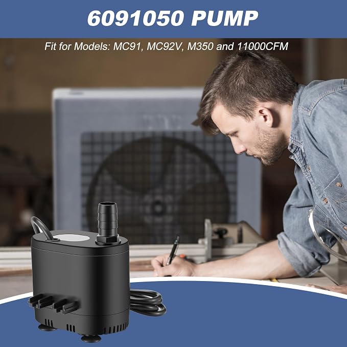 6091050 Evaporative Cooler Pump Fit for Models: MC91, MC92V, M350 and 11000CFM, alternate product view 2