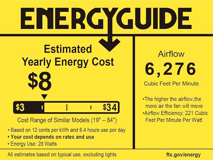 62 inch Large Ceiling Fans with Lights and Remote, Indoor/Outdoor Black Ceiling Fan for Living Room Patio, 6 Speeds Slient