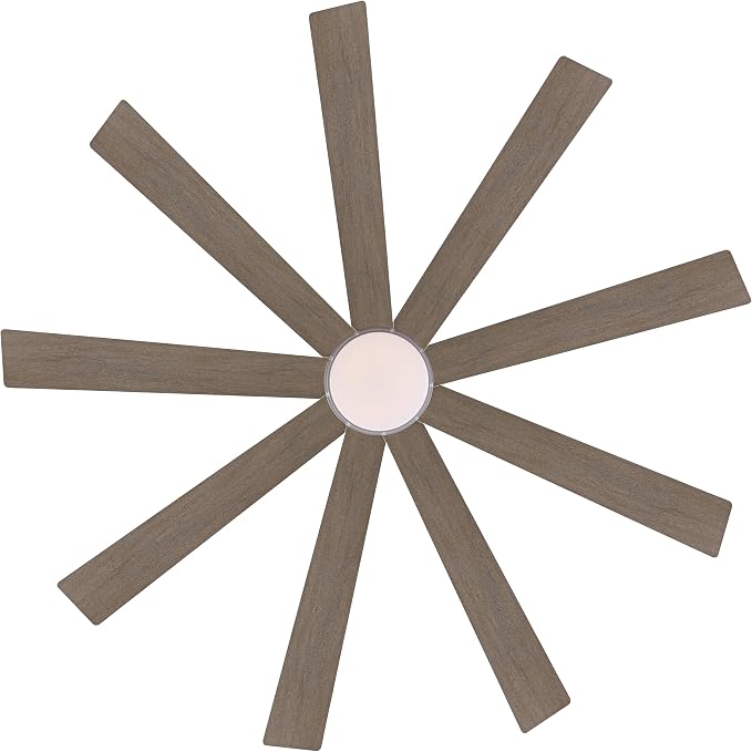 64" Ceiling Fan with Light, 6-Speed Remote Control, Reversible DC Motor, Modern 9 Blades with 4.5"/12" Downrods for Home or