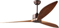 65" DC Motor Indoor Outdoor Modern Smart Ceiling Fan High CFM with 3 Wood Blades Wifi Alexa App Remote Control for Patio