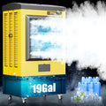 6500CFM Swamp Coolers,Portable Evaporative Air Cooler for 1600 Sq.ft of Space,with Continuous Auto Fill,19-Gal Water