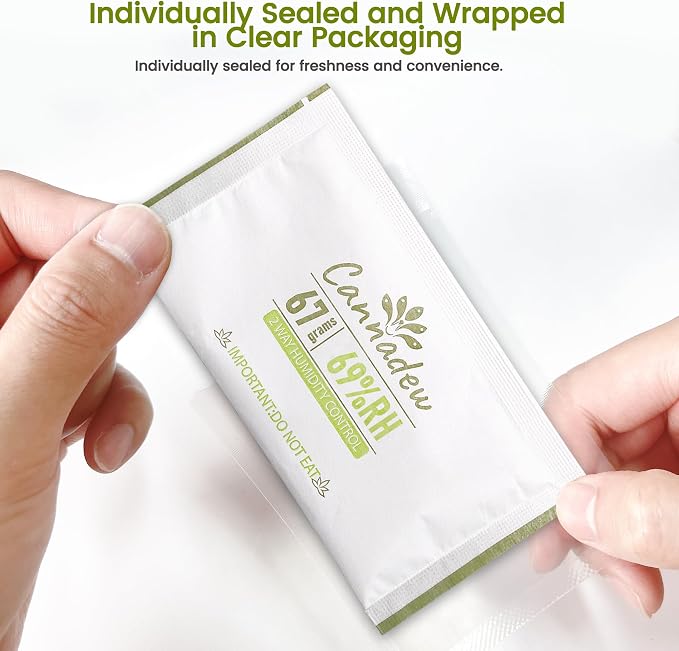 69% RH, 67g (5 Pack) Two-Way Humidity Control Pack – Moisture Absorbers & Hydration Packets for Storage, alternate product