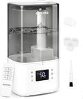 6L Warm & Cool Mist Humidifiers for Bedroom, Air Humidfier for Large Room with Remote Control, product image