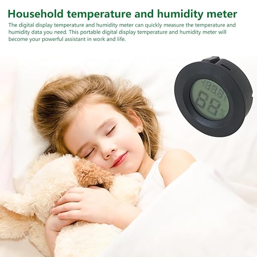 6Pcs Mini Hygrometer Digital Thermometer Humidity Meter, Hygrometer Thermometers Indoor/Outdoor Humidity Monitor Reptile