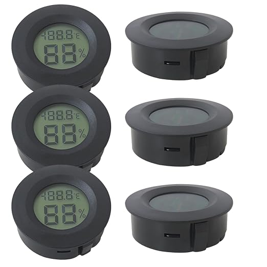 6Pcs Mini Hygrometer Digital Thermometer Humidity Meter, Hygrometer Thermometers Indoor/Outdoor Humidity Monitor Reptile
