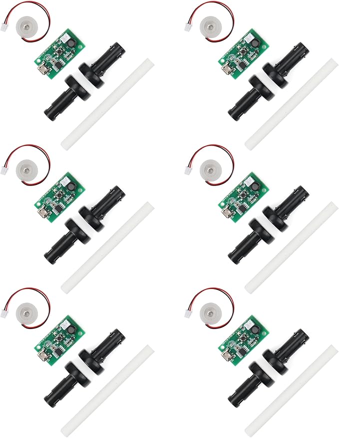 6Pcs USB Humidifier Module 5V Humidifieration Atomizer Spray Circuit Ultrasonic Humidifier Board Atomization Plate Disc Drive