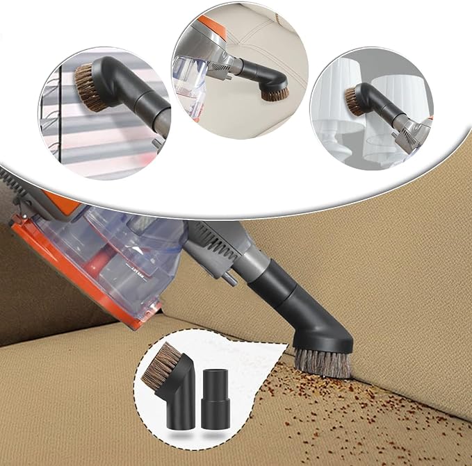 6PCS Vacuum Cleaner Attachments for Shark Rocket. 2-in-1 Crevice & Dusting Brush Combo. Includes flexible crevice tool and