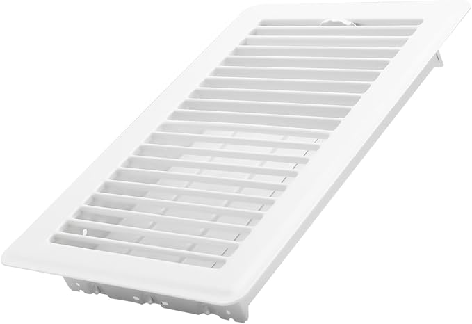 6x10 Inch Floor Register - Heavy Duty Steel Walkable Floor Vents - Easy Adjust Air Supply Lever - Vent Covers for Home