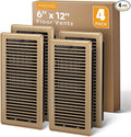 6x12 Floor Register, Floor Vent Covers for Home Floor Heavy Duty Steel Walkable Floor Vents Air Vent Covers for Sidewall and