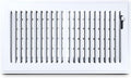6x12 Floor Register – Glossy White Heavy Duty Metal Floor Vent Cover for Home Floors - Premium Forced Air Vent Covers