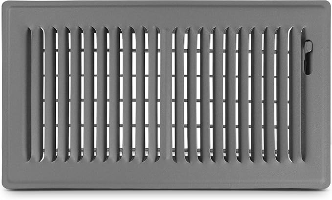 6x12 Floor Register – Storm Gray Heavy Duty Metal Floor Vent Cover for Home Floors - Premium Forced Air Vent Covers, product