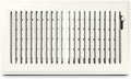 6x12 Floor Register – Warm White Heavy Duty Metal Floor Vent Cover for Home Floors - Premium Forced Air Vent Covers, product