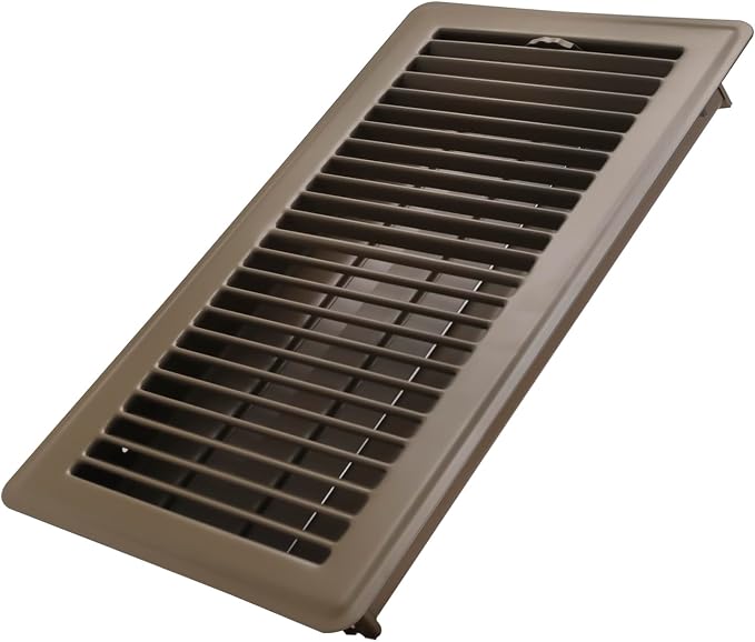 6x12 Inch Floor Register - Heavy Duty Steel Walkable Floor Vents - Easy Adjust Air Supply Lever - Vent Covers for Home