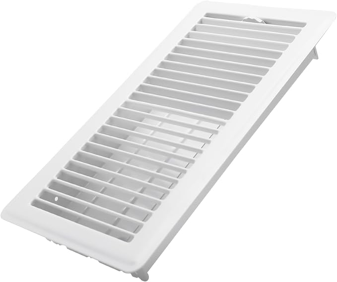6x12 Inch Floor Register - Heavy Duty Steel Walkable Floor Vents - Easy Adjust Air Supply Lever - Vent Covers for Home