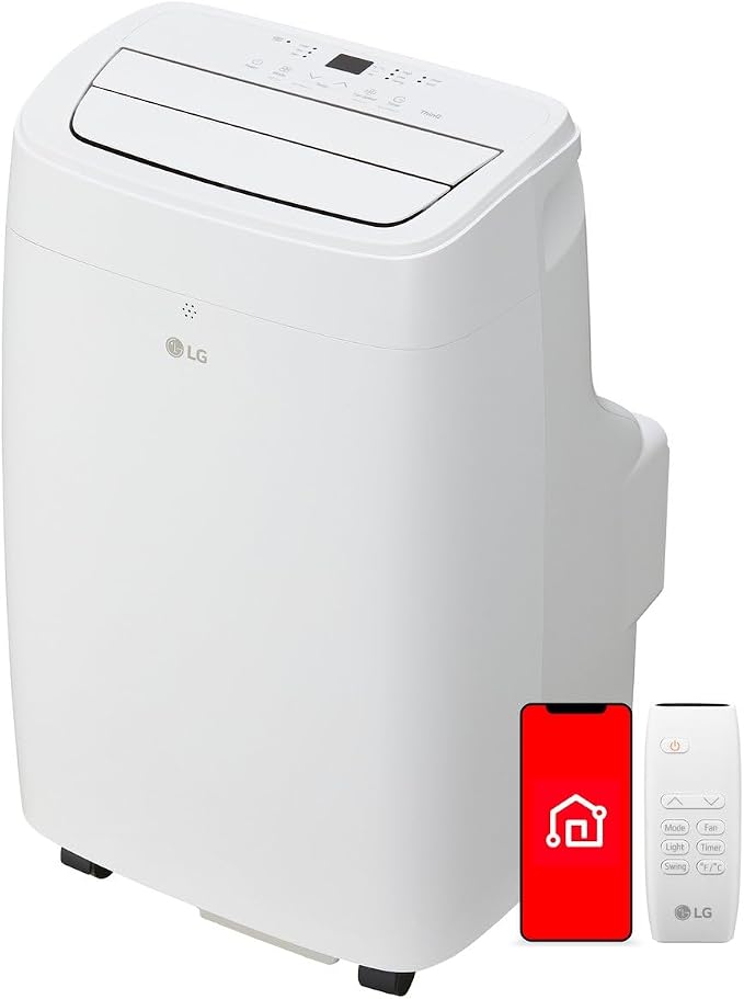 7,300 BTU (DOE) / 11,000 BTU (ASHRAE) Smart Portable Air Conditioner, Cools 300 Sq.Ft. (15' x 20' room size),Smartphone &