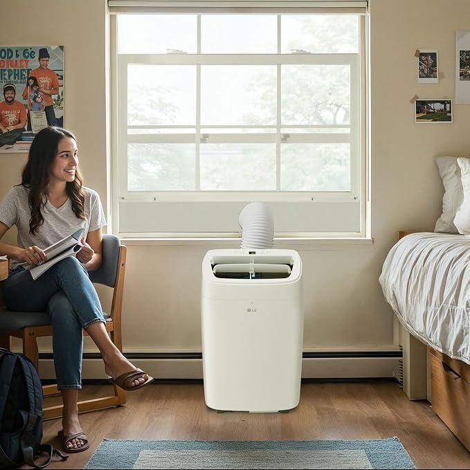 7,300 BTU (DOE) / 11,000 BTU (ASHRAE) Smart Portable Air Conditioner, Cools 300 Sq.Ft. (15' x 20' room size),Smartphone &