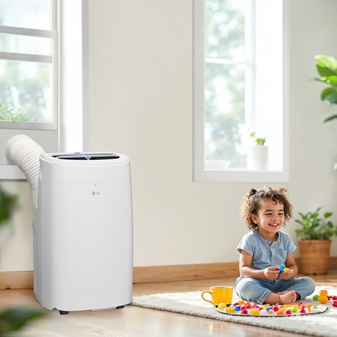 7,300 BTU (DOE) / 11,000 BTU (ASHRAE) Smart Portable Air Conditioner, Cools 300 Sq.Ft. (15' x 20' room size),Smartphone &