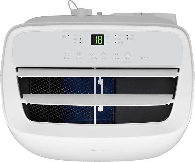 7,300 BTU (DOE) / 11,000 BTU (ASHRAE) Smart Portable Air Conditioner, Cools 300 Sq.Ft. (15' x 20' room size),Smartphone &
