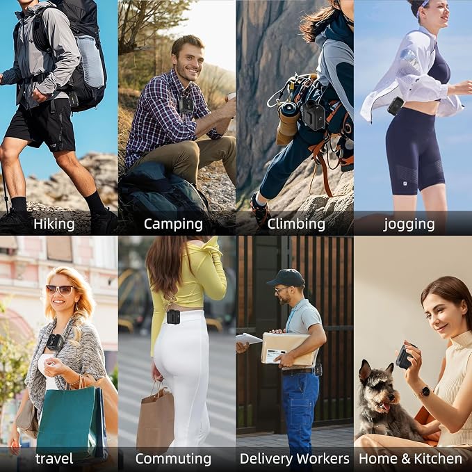 7-in-1 Multi-Use Portable Fan Hands Free Flashlight Etc,Christmas Gifts for Men Women,Turbo Powerful Cooling Personal