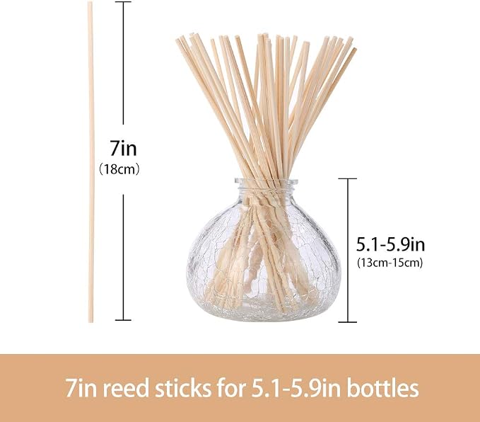 7 Inch Reed Diffuser Sticks,-Diffuser Sticks-Reed Diffuser- Reed Sticks Aroma Diffuser Sticks for Aroma Fragrance(100 PCS)