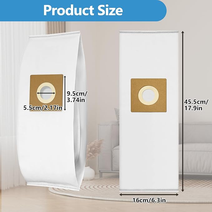 7 Pack Type Y HEPA Vacuum Bags Compatible with Style Y, Z, YZ Upright Vacuums, WindTunnel Uprights, Replace Part