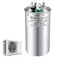70+10 uF±6% 370/440V CBB65 Dual Run Round Capacitor for AC Motor, HVAC Capacitor, Air Conditioner Replacement
