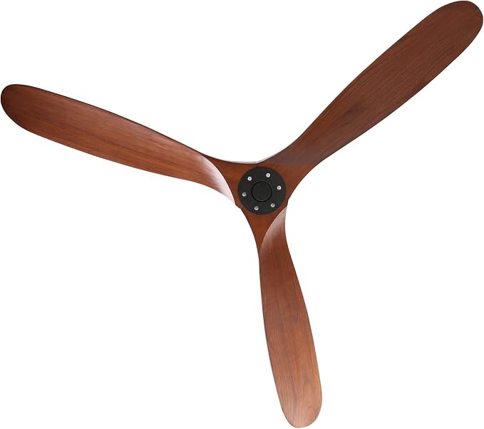 70 Inch Large Wood Ceiling Fan without Light, 3 Blade Indoor Outdoor High Airflow Silent Smart Ceiling Fans with Remote