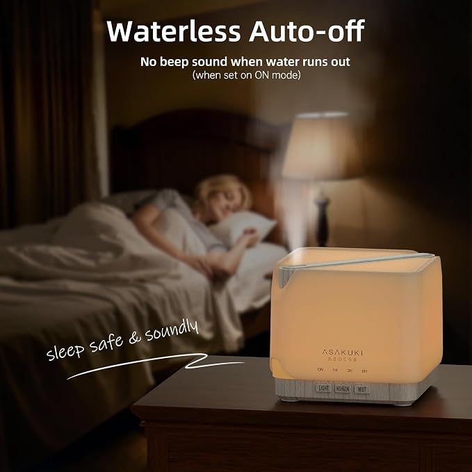 700 ml Premium Essential Oil Diffuser, 5 in 1 Ultrasonic Aromatherapy Fragrant Oil Vaporizer Humidifier, alternate product