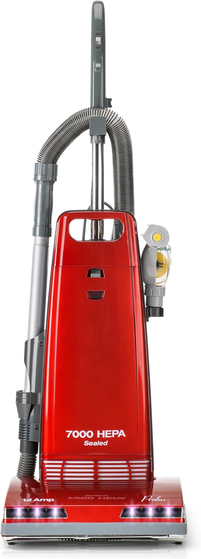 7000 Upright Vacuum – Powerful True HEPA Filtration, Bagged Dust Chamber, Stainless Steel Brush Roll, Onboard Tools