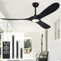 72" Ceiling Fan with Light and Remote, 6-Speed Dimmable Outdoor Ceiling Fan, High CFM Quiet 3 Blade Wood Ceiling Fan, Modern