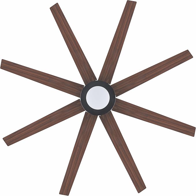 72" Ceiling Fan with Light and Remote Control, 6 Speed Reversible DC Motor, Dimmable LED Light, for Home and Commercial Use