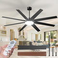 72 inch Ceiling Fans with Lights, Large Modern Ceiling Fan with Light and Remote Control, Reversible, 3CCT, Dimmable, Quiet
