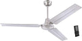 7238100 Jax, Modern Industrial Style Ceiling Fan with Remote Control, 56 Inch, Brushed Nickel Finish, product image