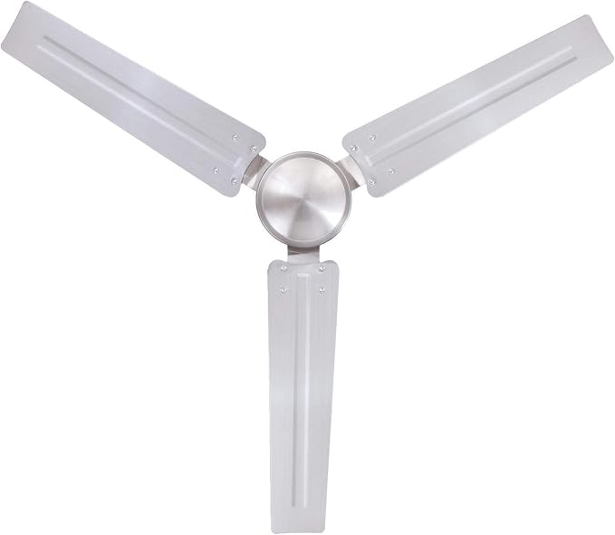 7238100 Jax, Modern Industrial Style Ceiling Fan with Remote Control, 56 Inch, Brushed Nickel Finish, alternate product view