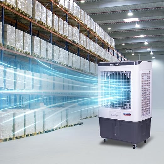 7500 CFM Evaporative Air Cooler, Swamp Cooler With 13.2 Gal Tank, Remote, 24H Timer, Oscillation, 3 Speeds, Portable swamp