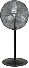 77723; Outdoor Waterproof IPX4 Rated Industrial Pedestal Fan, Non-Oscillating 24" Fan with Adjustable Height Stand and